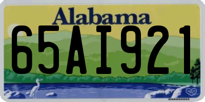 AL license plate 65AI921
