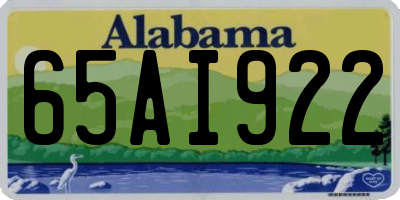AL license plate 65AI922