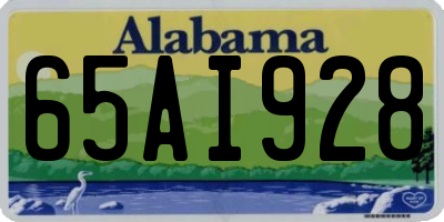 AL license plate 65AI928