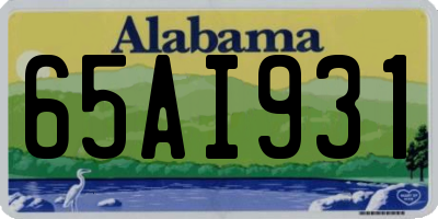 AL license plate 65AI931