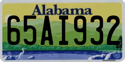 AL license plate 65AI932