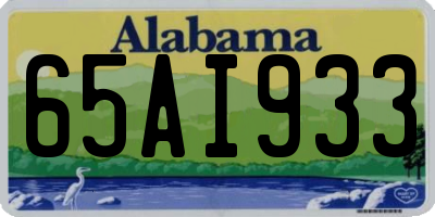 AL license plate 65AI933