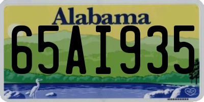 AL license plate 65AI935