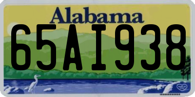 AL license plate 65AI938