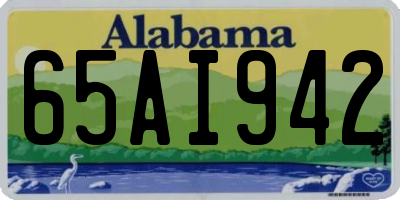 AL license plate 65AI942
