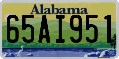 AL license plate 65AI951