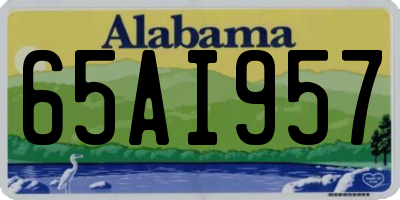AL license plate 65AI957