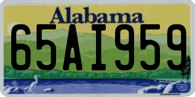 AL license plate 65AI959