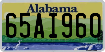 AL license plate 65AI960