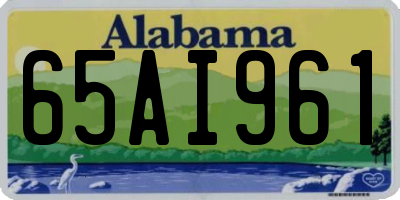 AL license plate 65AI961