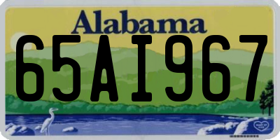 AL license plate 65AI967