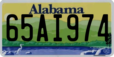 AL license plate 65AI974