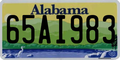 AL license plate 65AI983