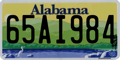 AL license plate 65AI984