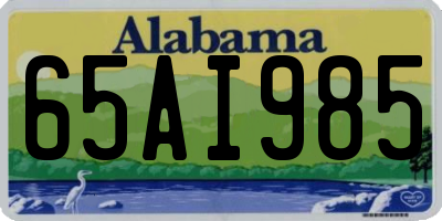 AL license plate 65AI985