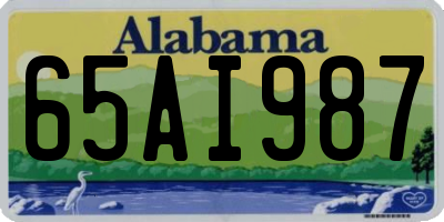 AL license plate 65AI987