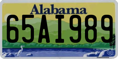 AL license plate 65AI989