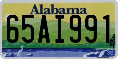 AL license plate 65AI991