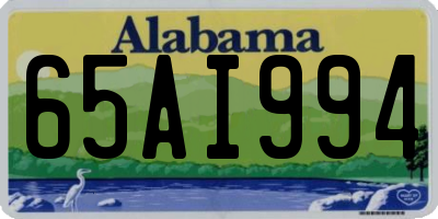 AL license plate 65AI994