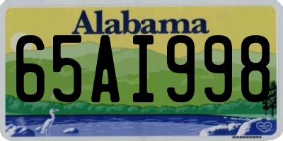 AL license plate 65AI998