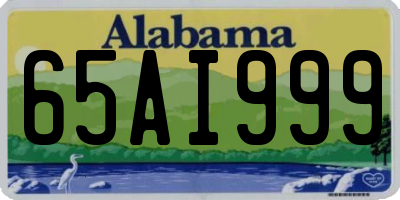 AL license plate 65AI999