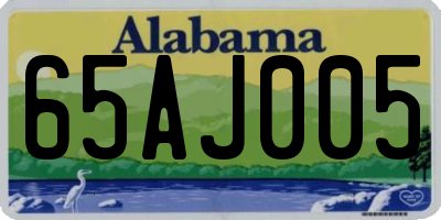 AL license plate 65AJ005
