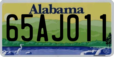 AL license plate 65AJ011