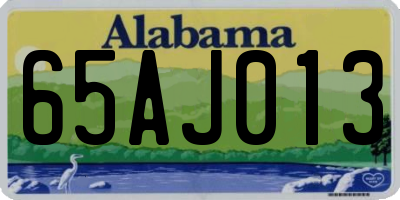 AL license plate 65AJ013