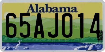 AL license plate 65AJ014
