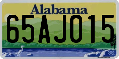 AL license plate 65AJ015
