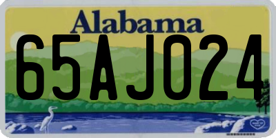 AL license plate 65AJ024