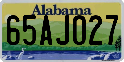 AL license plate 65AJ027