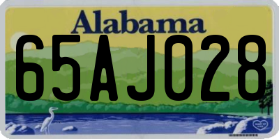 AL license plate 65AJ028