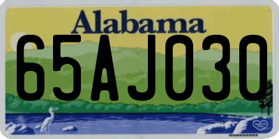 AL license plate 65AJ030