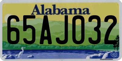 AL license plate 65AJ032