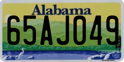 AL license plate 65AJ049