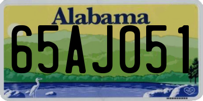 AL license plate 65AJ051