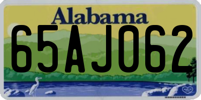 AL license plate 65AJ062