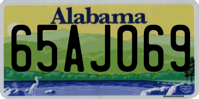 AL license plate 65AJ069