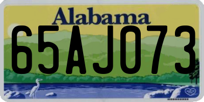 AL license plate 65AJ073