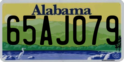 AL license plate 65AJ079