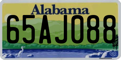 AL license plate 65AJ088