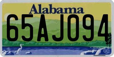 AL license plate 65AJ094