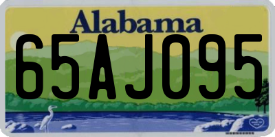 AL license plate 65AJ095