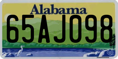 AL license plate 65AJ098