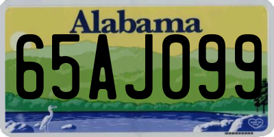 AL license plate 65AJ099