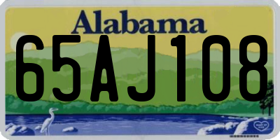 AL license plate 65AJ108