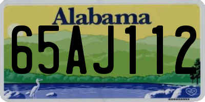 AL license plate 65AJ112