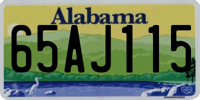 AL license plate 65AJ115
