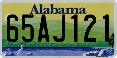 AL license plate 65AJ121